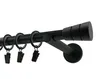 Bastone per tende moderno nero opaco – 120 cm, singolo Anteprima dell’immagine prodotto 4