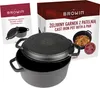 Browin 330527 Gusseisentopf mit Pfanne, 3,5 L / Schmortopf Produktbild-Vorschau 8