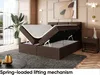 MEBLINI Boxspringbett mit Bettkasten - Gepolstert Produktbild-Vorschau 4