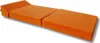 An orange foldable mattress laid out flat on a white background. Produktbild-Vorschau