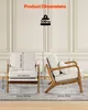 Chaise d'accent VEVOR Fauteuil moderne avec cadre en bois Voir les images du produit 3