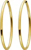 Creolen Hoops Gelbgold 585 14 Karat 40mm flexibel Produktbild-Vorschau 1