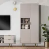Standregal Nubia R3D Bücherregal 3-türig Push to Open Produktbild-Vorschau 1