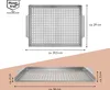 bremermann grill plate 39,5 x 3 x 29 cm inox grill basket Voir les images du produit 7