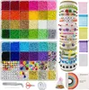 Schmuckset Bastelperlen Armband Perlen Set 3mm Glasperlen Produktbild-Vorschau 1