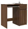 vidaXL Scrivania look rovere marrone 86x49x76 cm materiale Anteprima dell’immagine prodotto 4