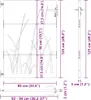 vidaXL Porte de jardin 85x125 cm acier corten design herbe Voir les images du produit 6
