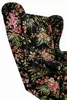 ANMIL Fauteuil, orenmodel, met kleurrijke bloemenprint, 80 Productafbeelding-voorbeeld 3