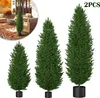 XINZI Plante artificielle Cyprès artificiel en pot 150 cm Voir les images du produit 1