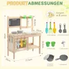 Detská kuchynka na hranie s blátom FCH, záhradná kuchynka, Náhľad obrázku produktu 5