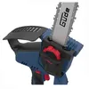A close-up shot of a cordless chainsaw, focusing on the chain and part of the body. Produktbild-Vorschau