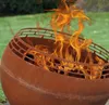 Feuer Ball rostig 58cm Korb Stelle Schale Terrassen Ofen Produktbild-Vorschau 3