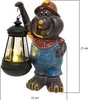 Solar Maulwurf Figur mit Laterne | LED Gartenfigur 21 cm Produktbild-Vorschau 2