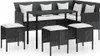 vidaXL 5-tlg. Sofagarnitur in L-Form mit Kissen Poly Rattan Produktbild-Vorschau 10