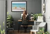 Bild 100x70 MDF-Rahmen Wandkunst Seestern Shells Beach Produktbild-Vorschau 3