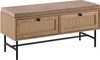 A bench with two drawers and a cushioned top. Voir les images du produit