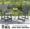 COSTWAY Hoher Adirondack Stuhl mit Fußstütze, Armlehne, Produktbild-Vorschau 7
