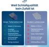 A comparison of two types of bed slats, highlighting the features of 'Our Slat Base' versus 'Other Slat Bases'. Produktbild-Vorschau