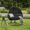 HOME DELUXE - Hängesessel TWIN - Schwarz, Höhe 195 cm - Produktbild-Vorschau 2