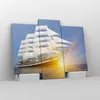 Bild auf Leinwand - Leinwandbild - Yacht Meer Welle - Produktbild-Vorschau 4