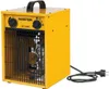 A yellow electric heater with a black handle and controls. Podgląd zdjęcia produktu