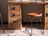 TPFLiving Hocker Minden Akazie mit Metall natur und schwarz Produktbild-Vorschau 11