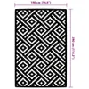 vidaXL Dywanik zewnętrzny ARAKIL biało-czarny 190x290 cm PP Podgląd zdjęcia produktu 5