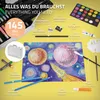 ECD Germany Malset mit Alu-Koffer, 145-Teilig, 34x24,5x9 Produktbild-Vorschau 3