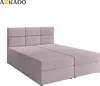Boxspringbett - 160x200 - Rosa - mit Bettkästen - mit Produktbild-Vorschau 5