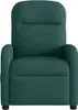 A front view of a dark green recliner chair. Náhľad obrázku produktu