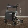 Lekki rollator AREBOS, 6-pozycyjna regulacja wysokości, Podgląd zdjęcia produktu 7