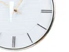 BELIANI Zegar ścienny biały metalowy materiał syntetyczny ø Podgląd zdjęcia produktu 4