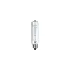 A studio shot of a clear glass light bulb with a silver screw base, isolated on a white background. Anteprima dell’immagine prodotto