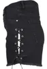 Urban Classics Hotpant Damen Ladies Highwaist Denim Lace Up Produktbild-Vorschau 11