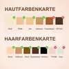 A chart showing skin and hair color compatibility for an IPL hair removal device. Produktbild-Vorschau