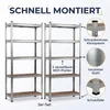 IvoQ Regalsets 2er-Set – 180 x 90 x 40 cm – Verzinktes Produktbild-Vorschau 5