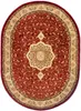Teppich Oval Wohnzimmer Schlafzimmer Kurzflor Klassisch Produktbild-Vorschau 2