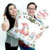 Mr. & Mrs. Panda Deko Kissen Pinguin Wunschliste - Weiß - Produktbild-Vorschau 5