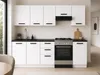 ULWEHOME | Küchenzeile 220 cm Mattweiß, Küchenmöbel-Set Produktbild-Vorschau 4