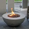 Gas Feuerstelle Ätna in grauer Betonoptik aus Faserbeton Produktbild-Vorschau 1