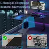 NAIZY Gaming Schreibtisch 120 x 120cm L-f?rmiger Gaming Produktbild-Vorschau 3