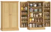 Mobiletto da cucina HOMCOM in rattan con ripiani per Anteprima dell’immagine prodotto 1