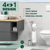 set da toilette eluno 4in1, scopino, portarotolo e mensola, Anteprima dell’immagine prodotto 2
