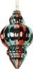Clayre & Eef Weihnachtskugel Ø 7x12 cm Mehrfarbig Glas Produktbild-Vorschau 1
