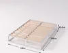Maßzeichnung des weißen Plattformrahmens mit 140 cm Breite, 200 cm Länge und 25,5 cm Höhe.
 Produktbild-Vorschau