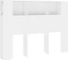 vidaXL Tête de lit avec étagères blanc 140x18,5x104,5 cm Voir les images du produit 1