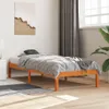 vidaXL Postel z masivu bez matrace vosk hnědá 90x190 cm Náhled obrázku produktu 2