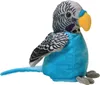 A plush toy budgie sitting on a white background. Produktbild-Vorschau