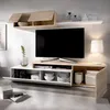 Dmora Parete Attrezzata Axayazala 41x201x180h cm Bianco Anteprima dell’immagine prodotto 5