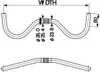 Fietsstuur - RM-016-25.4-SIL RM-016, geschikt voor Productafbeelding-voorbeeld 9